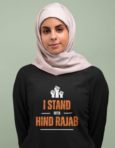 I Stand with Hind Rajab unisex mikina bez kapuce