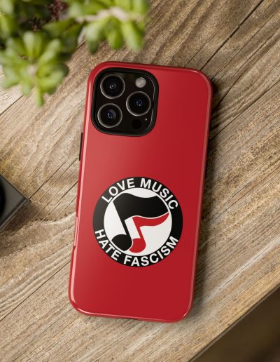 Love Music Hate Fascism iPhone kryt na mobil