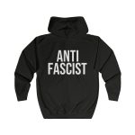 Antifascist unisex mikina s kapucí na zip