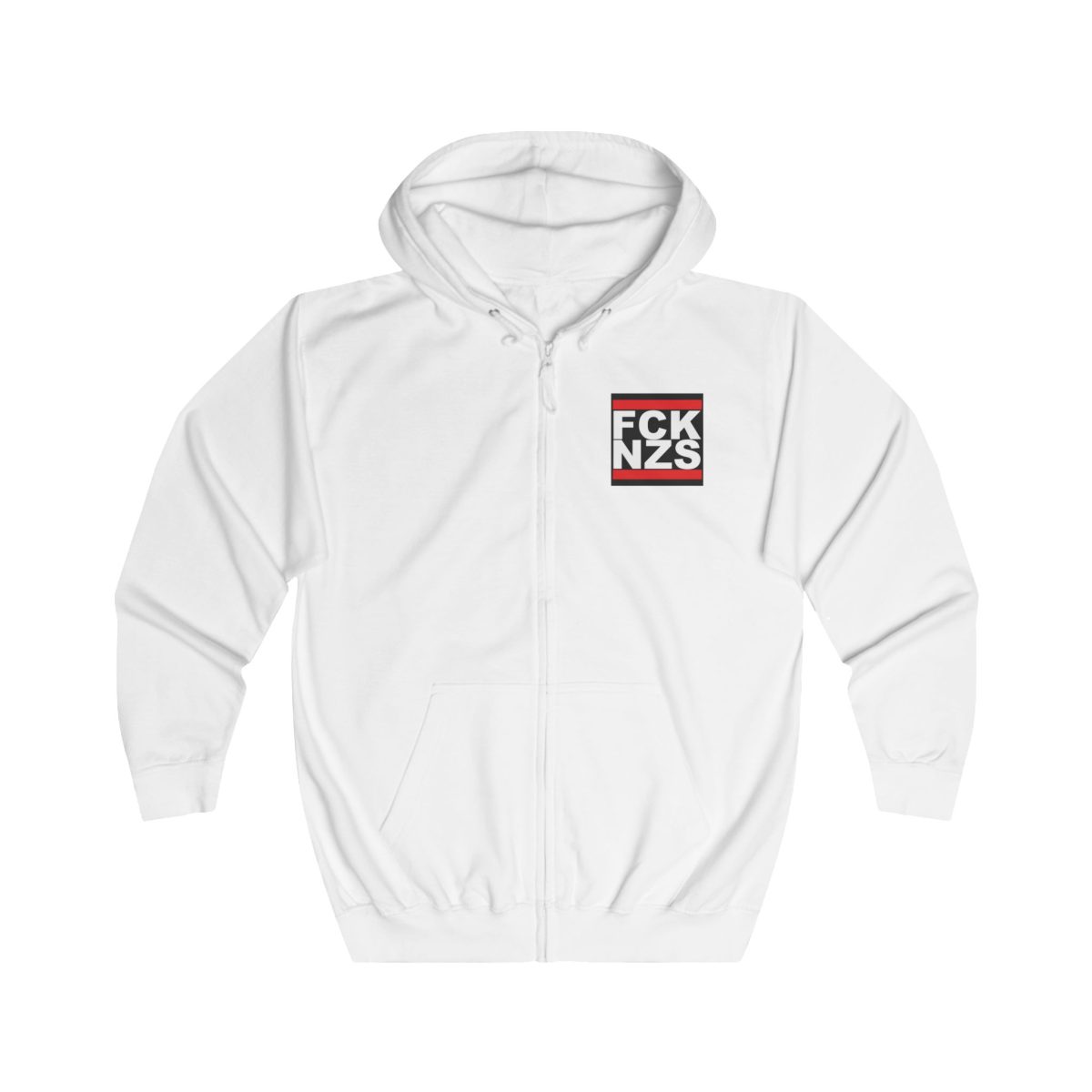 FCK PTN unisex mikina s kapucí na zip