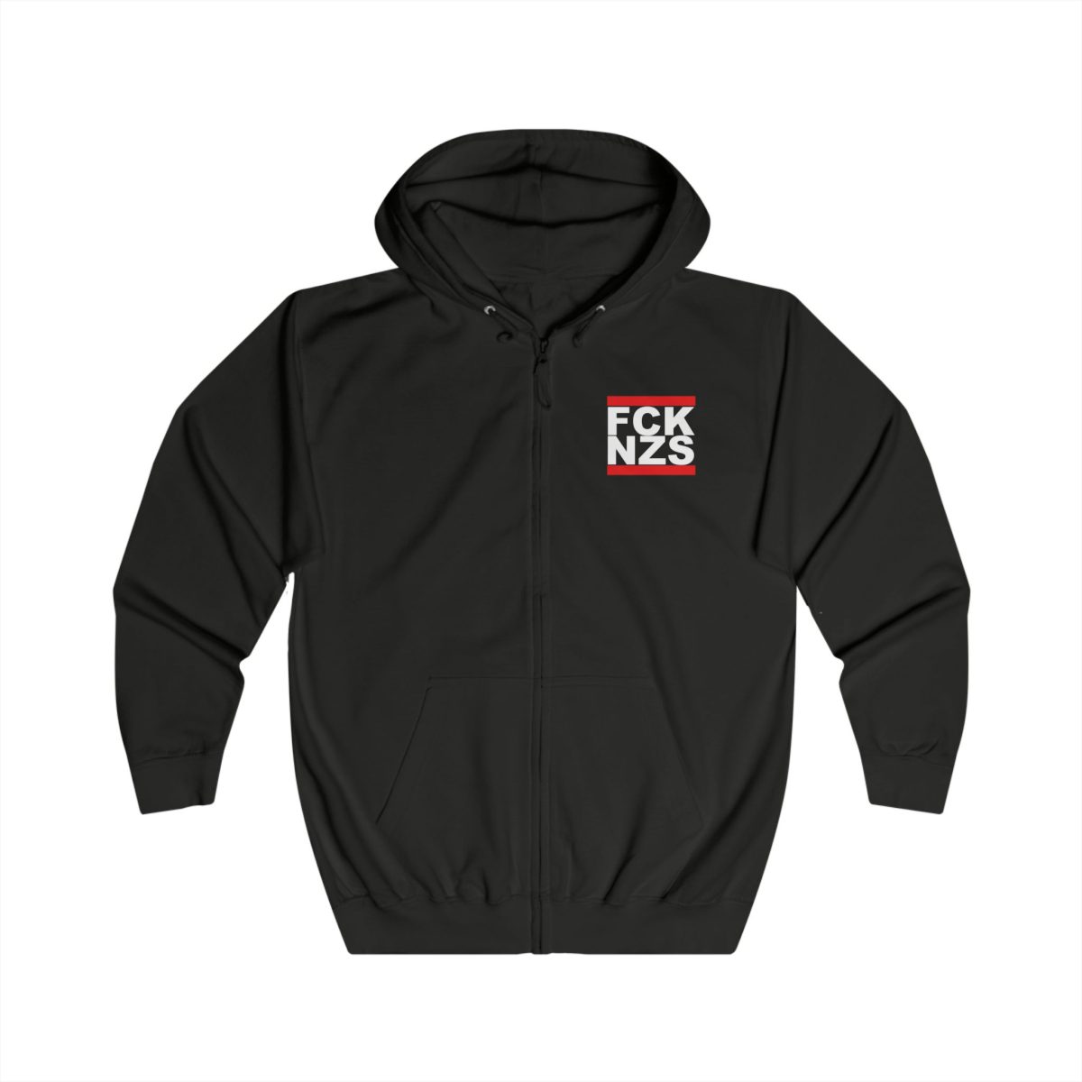 FCK PTN unisex mikina s kapucí na zip
