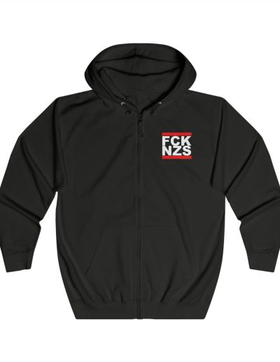 FCK PTN unisex mikina s kapucí na zip