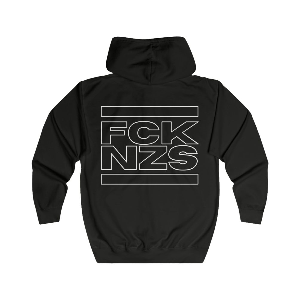 FCK NZS Outline unisex mikina s kapucí na zip