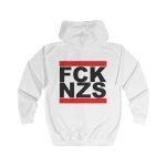 FCK NZS Black Font unisex mikina s kapucí na zip