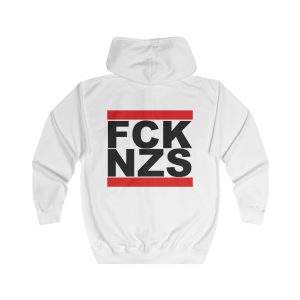 FCK NZS Black Font unisex mikina s kapucí na zip