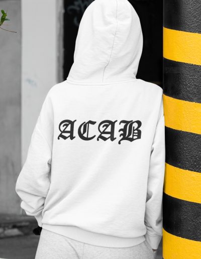 ACAB unisex mikina s kapucí na zip