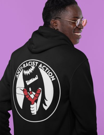 Anti-Racist Action unisex mikina s kapucí na zip