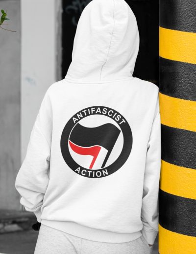 Antifascist Action unisex mikina s kapucí na zip