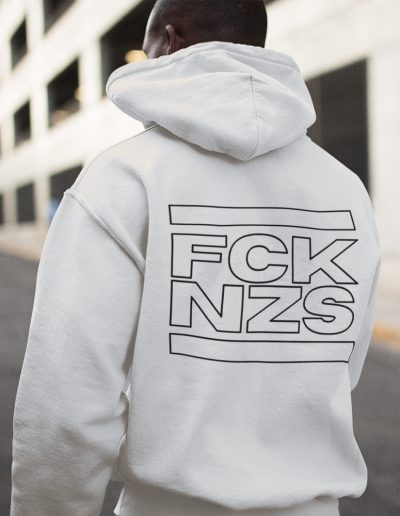 FCK NZS Outline unisex mikina s kapucí na zip