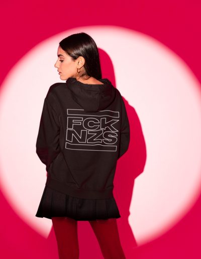 FCK NZS Outline unisex mikina s kapucí na zip