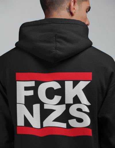 FCK NZS unisex mikina s kapucí na zip