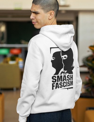 Smash Fascism unisex mikina s kapucí na zip