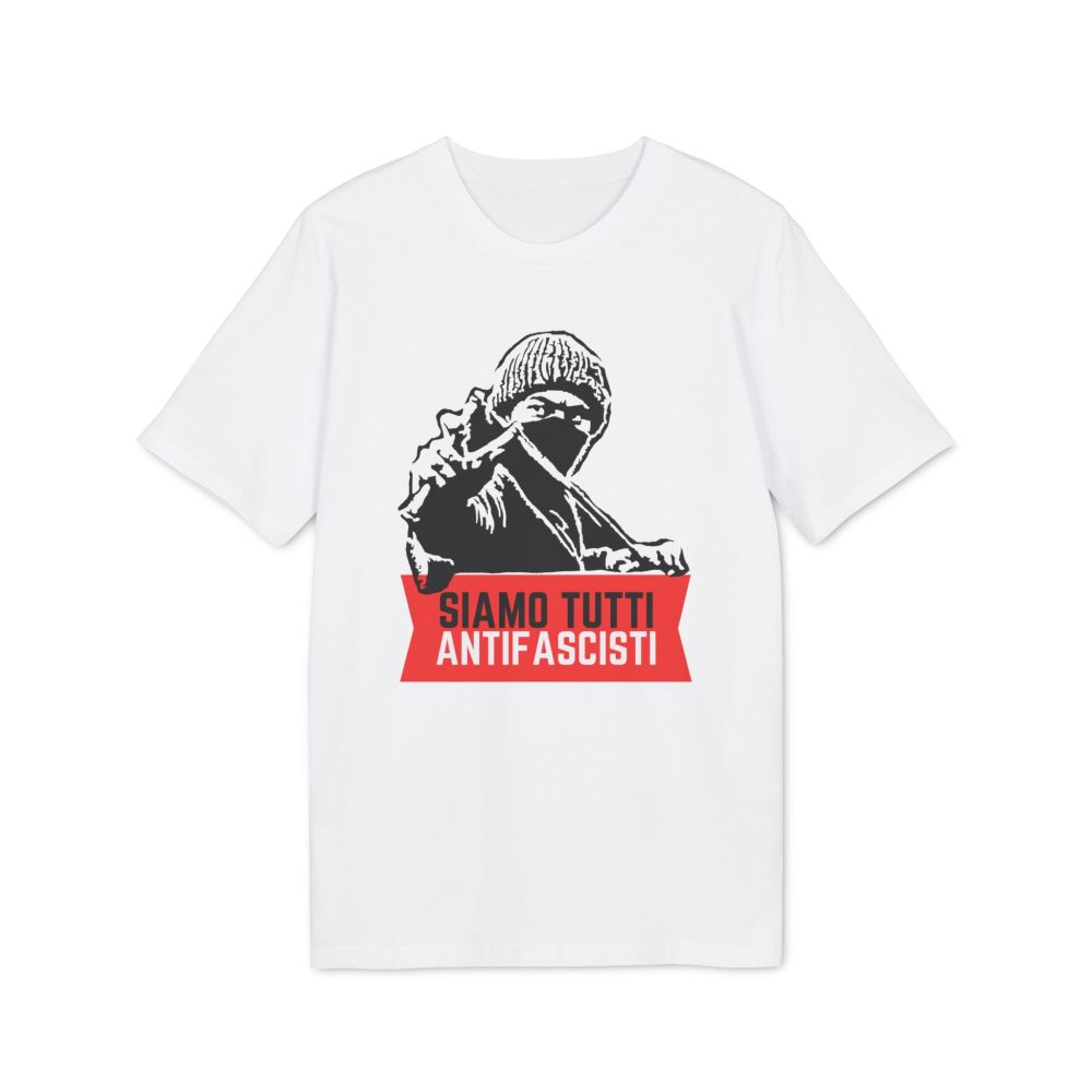 Siamo Tutti Antifascisti (Red Banner) unisex organické tričko