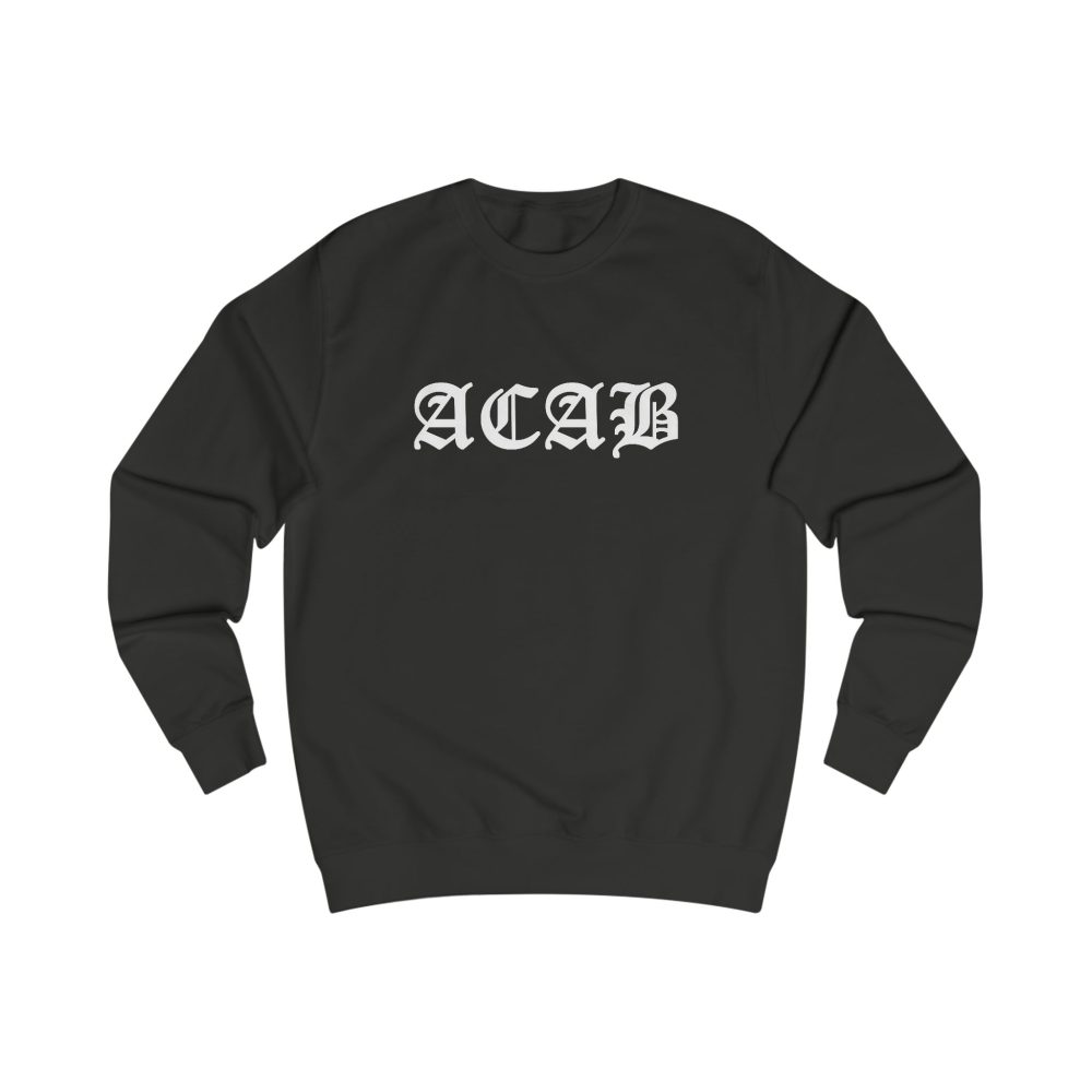 ACAB unisex mikina bez kapuce