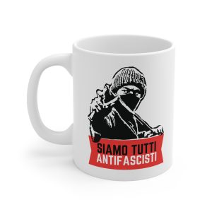 Siamo Tutti Antifascisti (Red Banner) hrnek