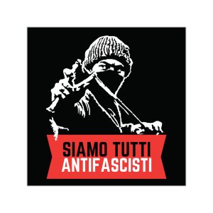 Siamo Tutti Antifascisti (Red Banner) vinylové samolepky