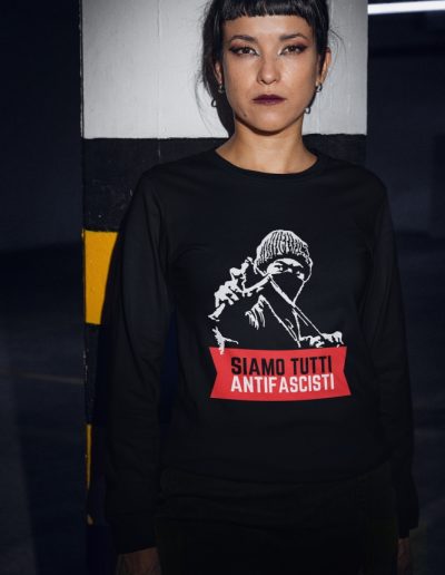 Siamo Tutti Antifascisti (Red Banner) unisex mikina bez kapuce