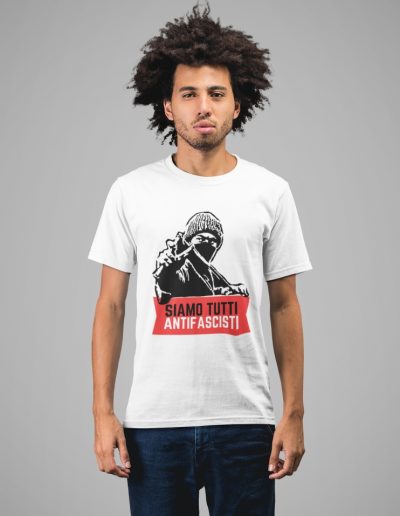 Siamo Tutti Antifascisti (Red Banner) unisex organické tričko