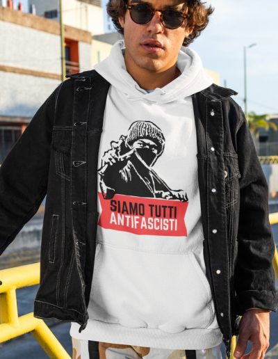 Siamo Tutti Antifascisti (Red Banner) unisex mikina