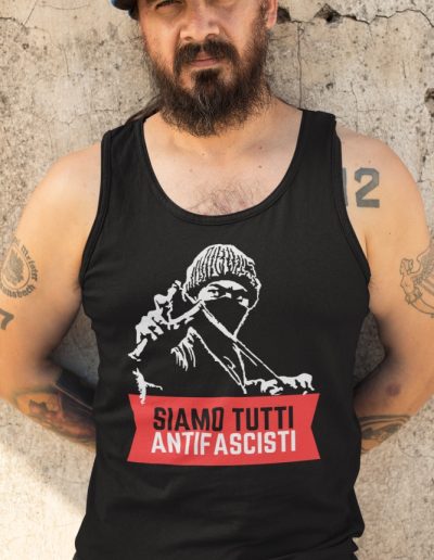 Siamo Tutti Antifascisti (Red Banner) unisex tílko