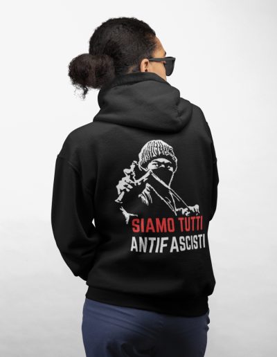 Siamo Tutti Antifascisti unisex mikina s kapucí na zip