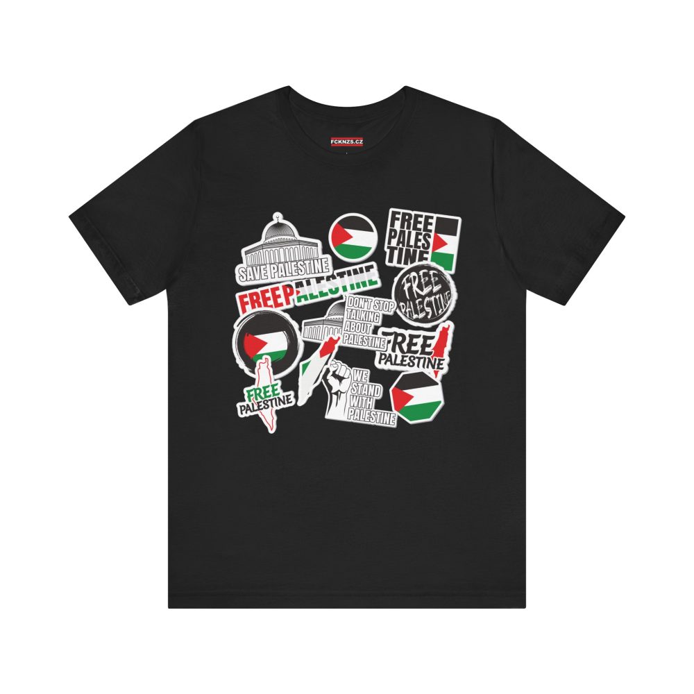 Free Palestine Stickers unisex tričko