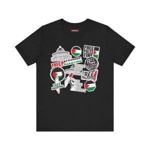 Free Palestine Stickers unisex tričko