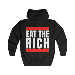 Eat the Rich unisex mikina s kapucí na zip