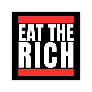 Eat the Rich vinylové samolepky