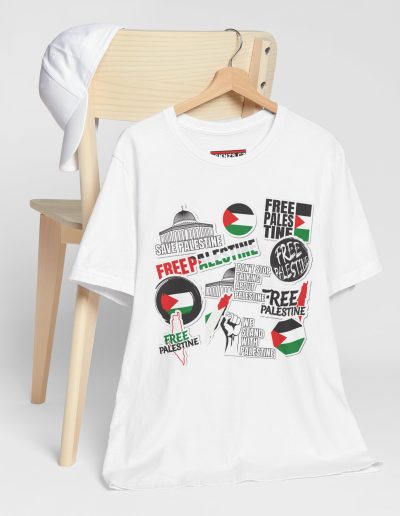 Free Palestine Stickers unisex tričko