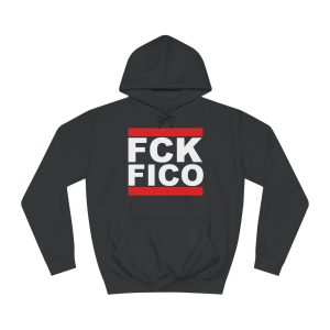 FCK FICO unisex mikina s kapucí