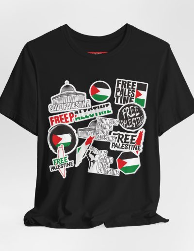 Free Palestine Stickers unisex tričko