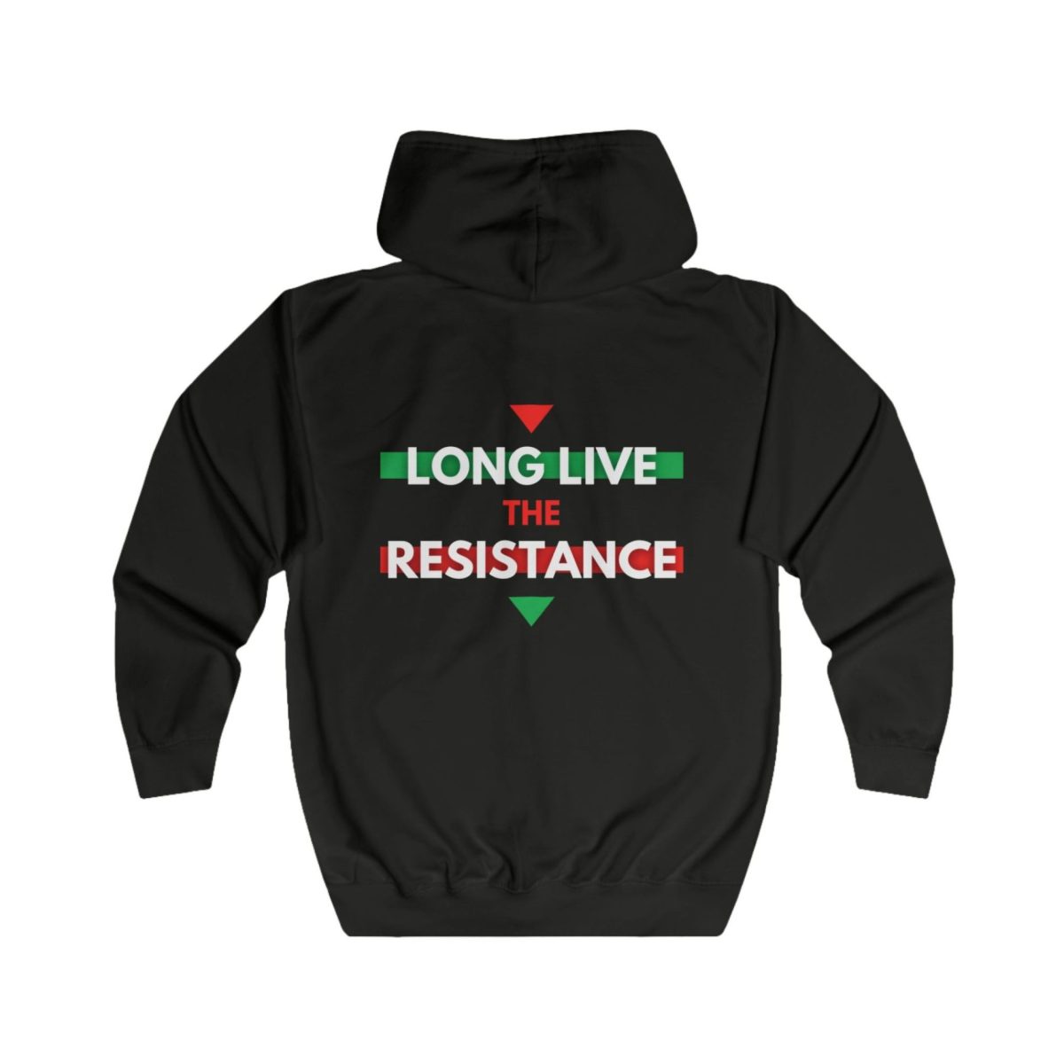 Long Live the Resistance unisex mikina s kapucí na zip