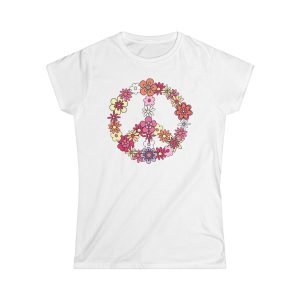 Flower Power Peace dámské tričko