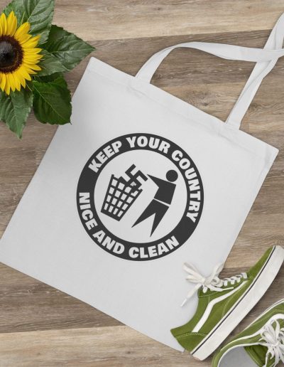 Keep Your Country Nice and Clean taška