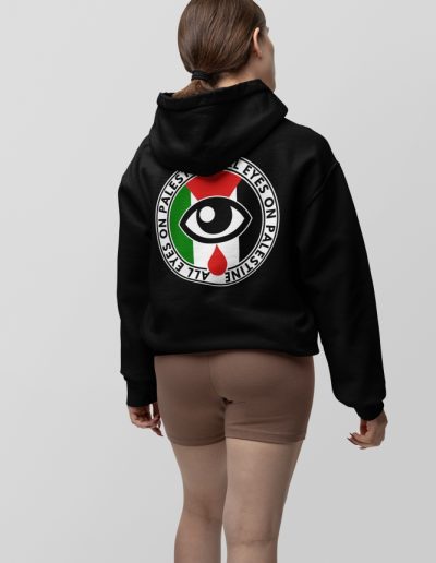 All Eyes on Palestine unisex mikina s kapucí na zip