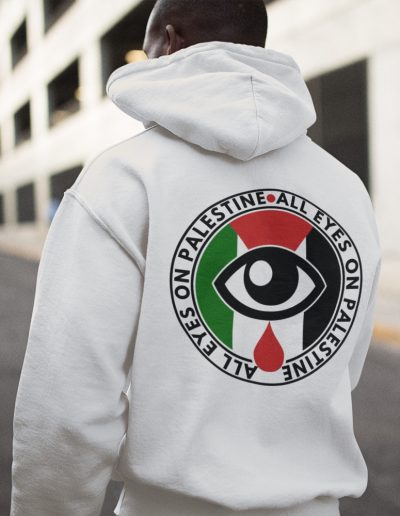 All Eyes on Palestine unisex mikina s kapucí na zip
