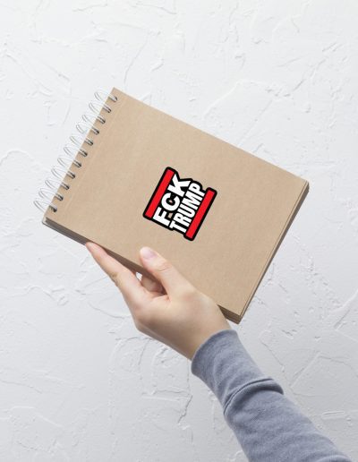 FCK TRUMP kiss cut samolepky