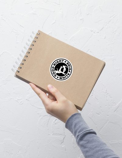 GNWP Good Night White Pride kiss cut samolepky