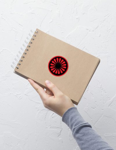 Romské kolo (čakra) kiss cut samolepky