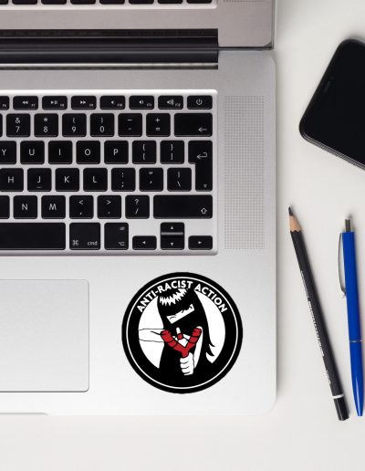 Anti-Racist Action kiss cut samolepky