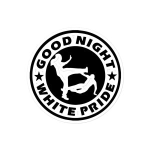 GNWP Good Night White Pride kiss cut samolepky