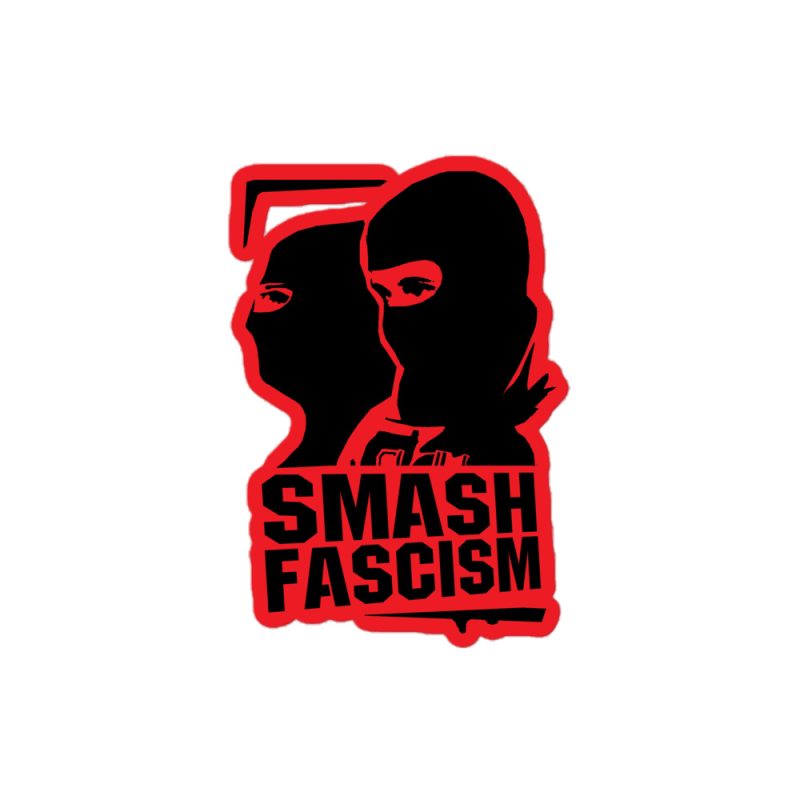 Smash Fascism kiss cut samolepky
