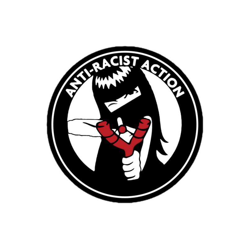 Anti-Racist Action kiss cut samolepky