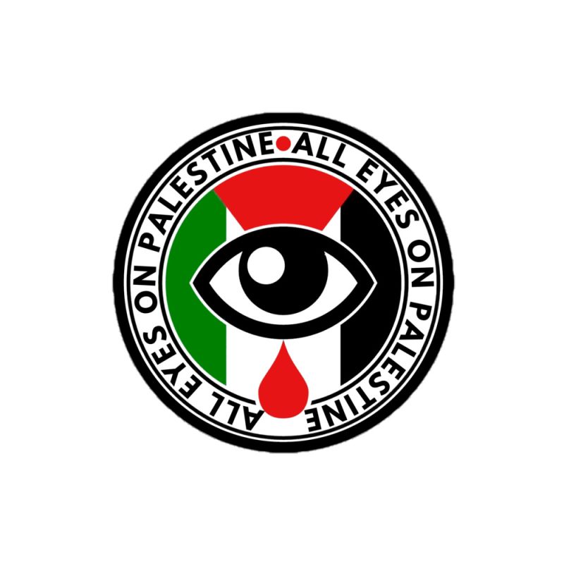 All Eyes on Palestine kiss cut samolepky