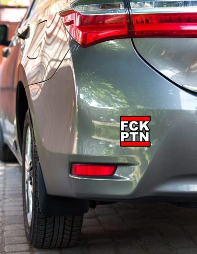 FCK PTN kiss cut samolepky
