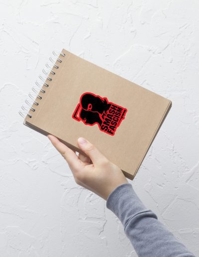 Smash Fascism kiss cut samolepky