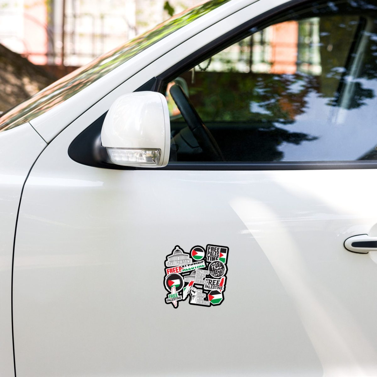 Free Palestine Stickers kiss cut samolepky