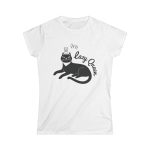Lazy Cat Queen feministické dámské tričko