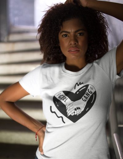 Girl Gang feministické dámské tričko